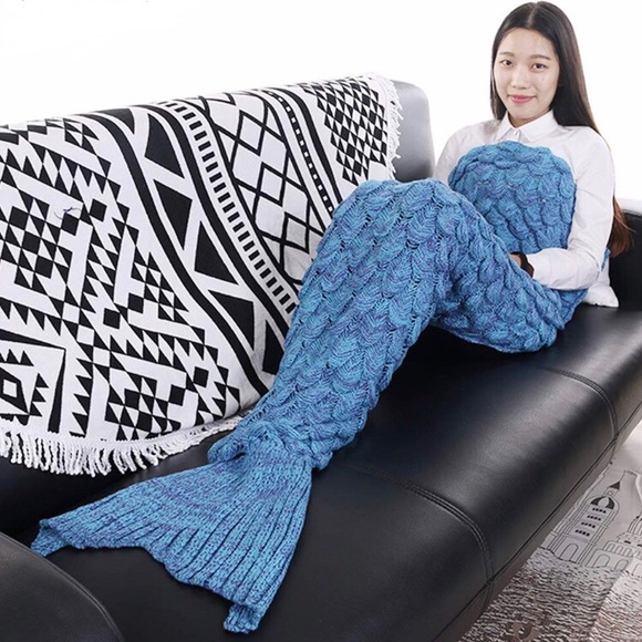 Other - Blue Mermaid Tail Blanket